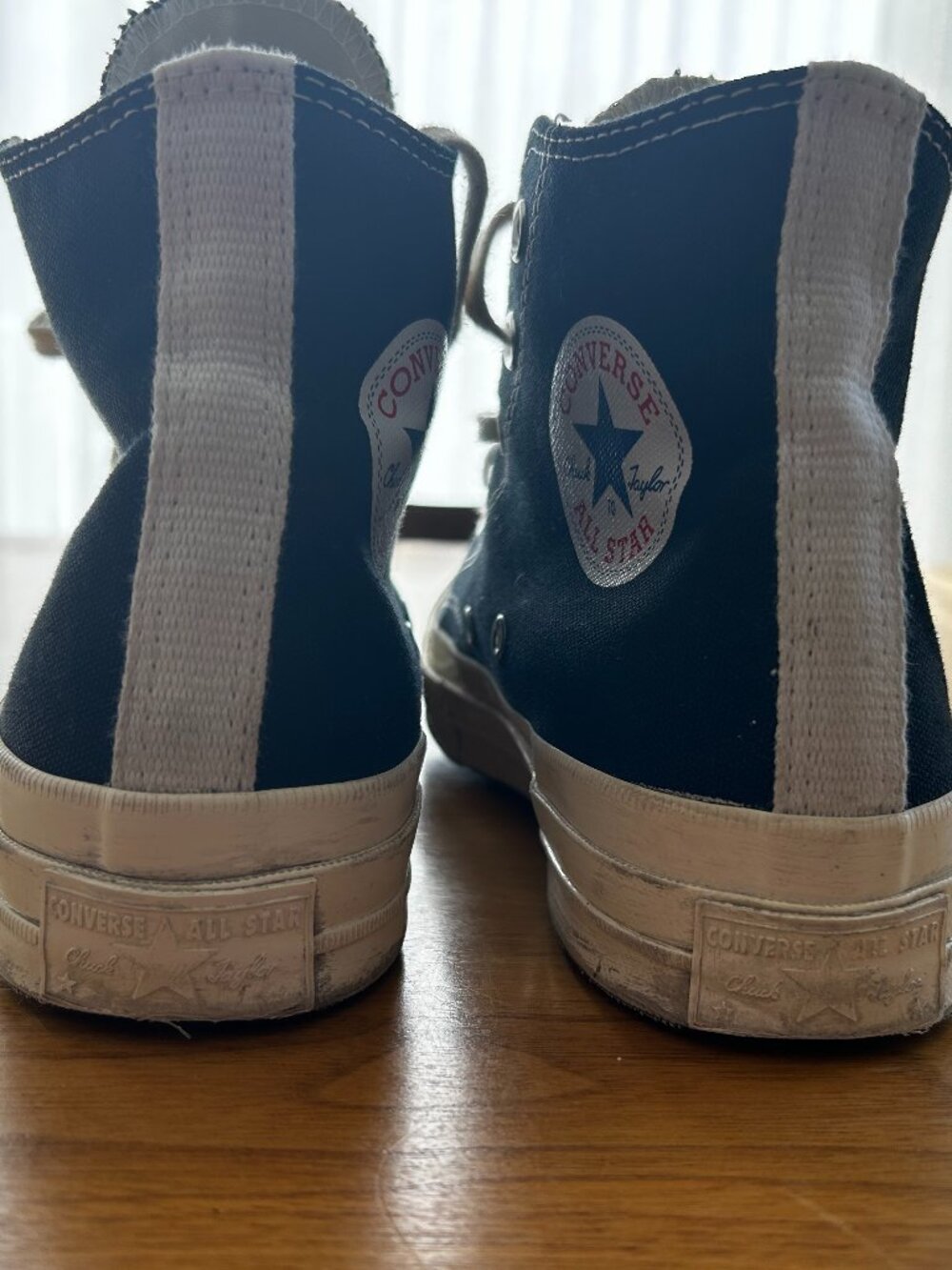 Comme Des Garcons PLAY x Converse Unisex Chuck Taylor High Top Sneakers - Picture 4 of 9